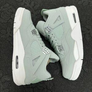 Air Jordan 4 Retro Seafoam -Unisex Casual Shoes Sneakers -Light Green White